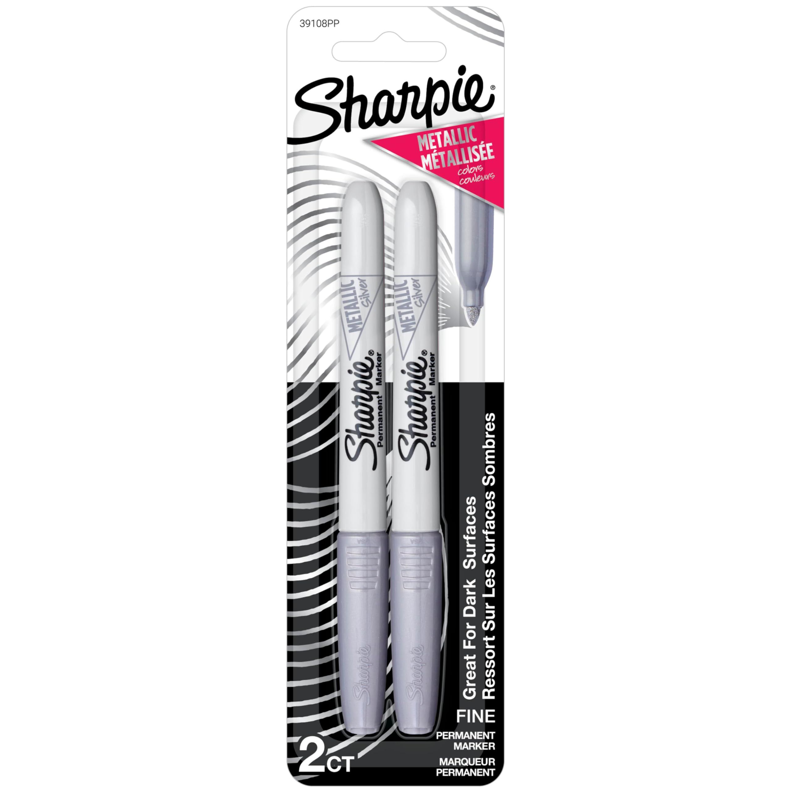 

Sharpie Металлические перманентные маркеры с тонким наконечником 2 шт./упак. - Серебристый (Параллельный импорт)