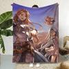 Game G-GranblueFantasy Throw  Flannel Throw Blanket,Bed Home Office Nap Blanket Travel,Camping,Picnic Blanket Soft Decor