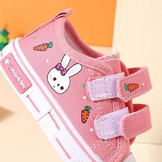 Girls' Canvas Shoes Baby Soft Sole Single Shoes 1-3-6 Years Old Children's Breathable Canvas Shoes Boys' Shoes Spring and Autumn