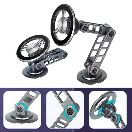 Vacuum Magnetic Phone Holder Suction Cup Phone for Car Strong Mount Foldable Cell