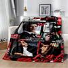 The Vampire Diaries Damon salvatore Blanket Flange Warm blanket Home travel blanket bed linings blankets for beds birthday gift