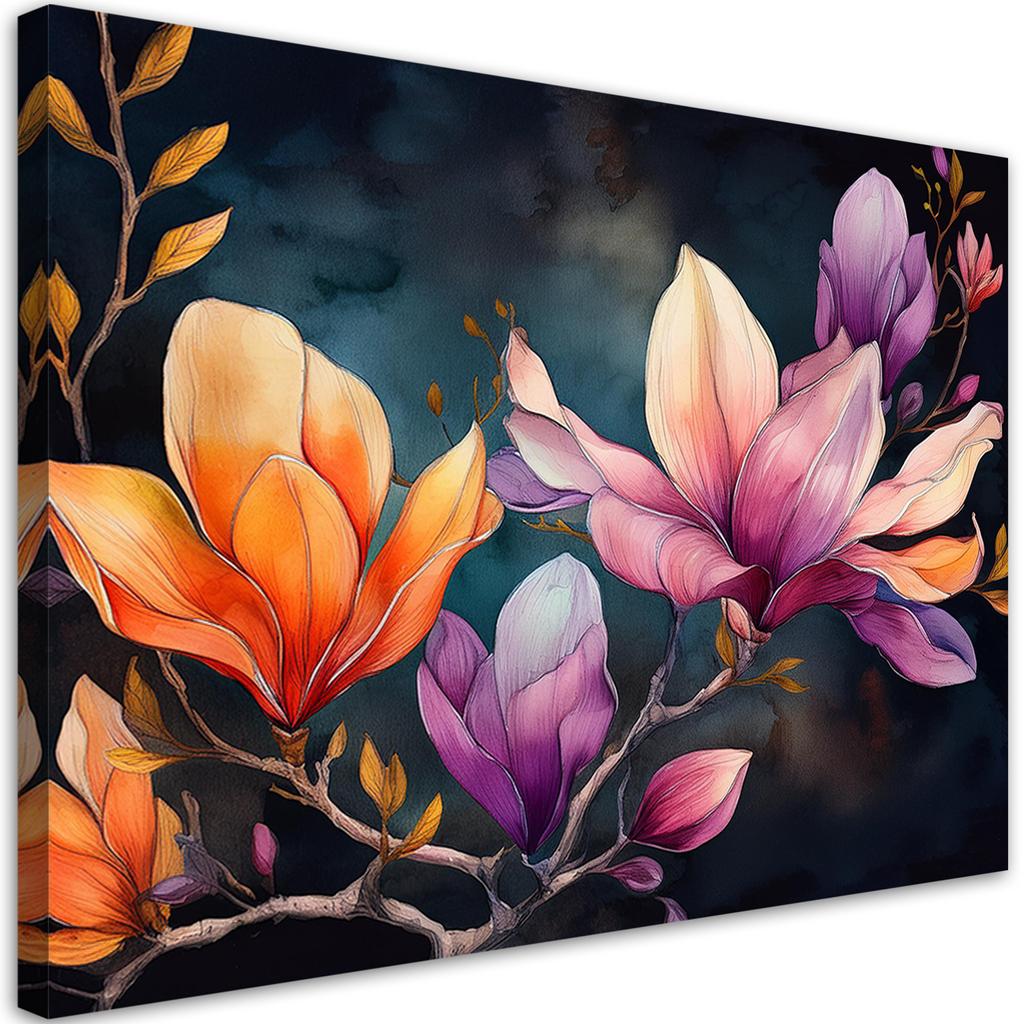 Canvas Print, Painted Magnolia Petal