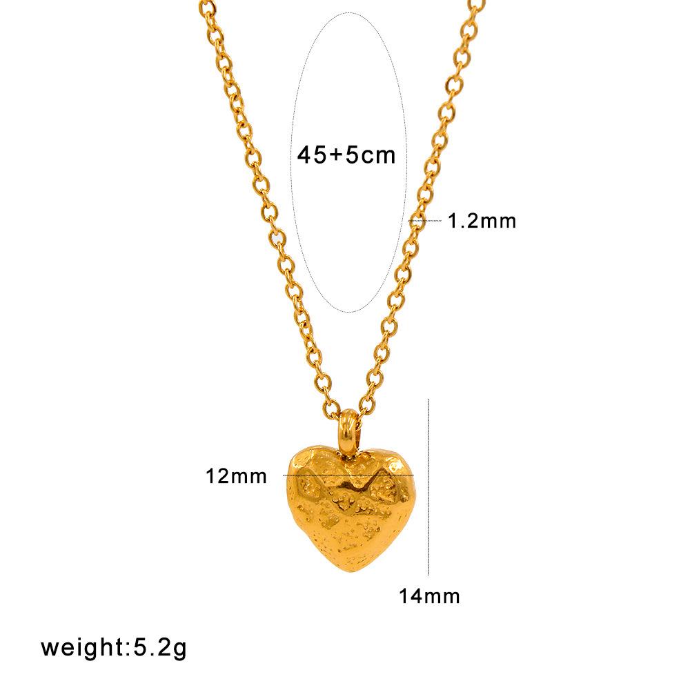 MeiShiDuo 18K Gold-Plated Hip Hop Letter Chain Stainless Steel Necklace - European/American Style