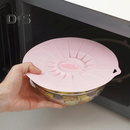 Set de 5 capace din silicon pentru boluri, oale, capace pentru alimente sigure pentru cuptorul cu microunde, capace etanșe pentru recipiente de diferite dimensiuni, cu găuri de agățare