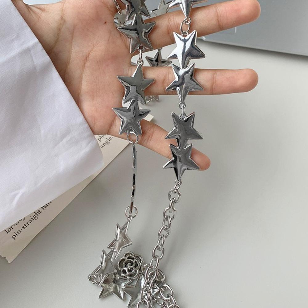 Vintage Tassel Waist Chain Adjustable Skirt Belt  Women Decorative Body Jewelry