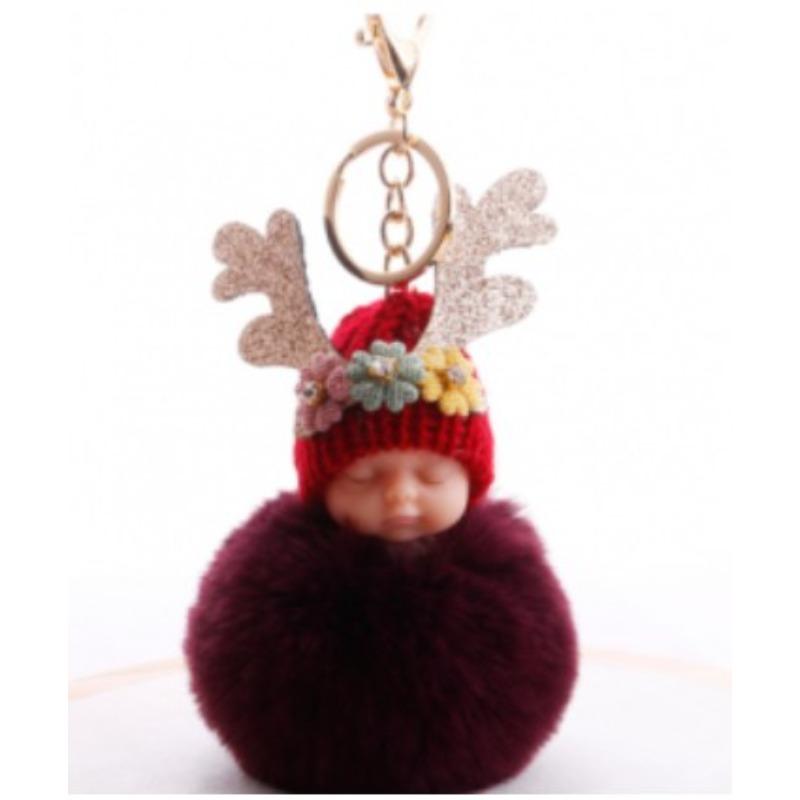 Výprodej Ručně vyráběná kožešinová bambulka na klíčenky Králičí kožešinová koule Klíčenky Držák na klíče Ozdoby na telefon Kabelka Šperky Doplňky