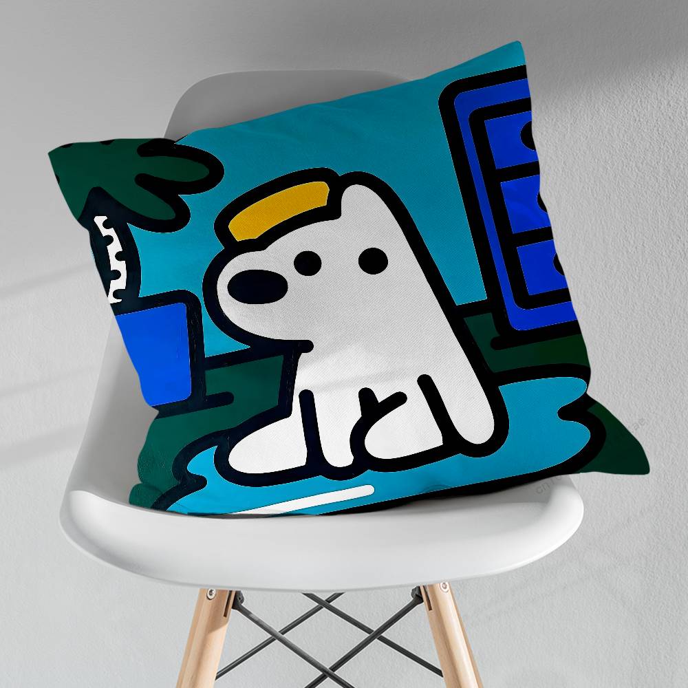 Cute MMatsui Art Pillowcase for Sofa Room Office Decor Printing  Merchandise AllMatch Cushion Cover