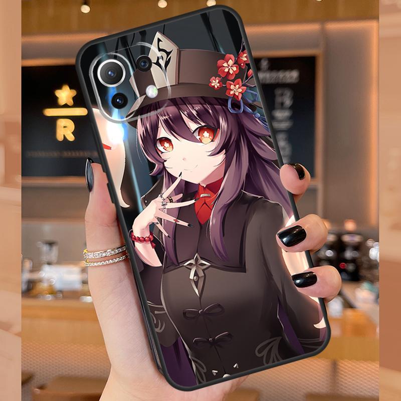 Hu Tao Genshin Impact Case For Xiaomi 15 Ultra 14 13T 14T 15T Pro 17 Pro Max POCO F8 F7 F5 F6 X3 X5 X6 X7 Pro Cover