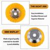 A20F-8Inch Weed Brush Cutter Head Lawn Mower Grass Trimmer Head Nylon Wire Wheel Rotary Weed Brush For Garden Lawnmower
