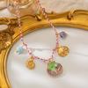 European & American Ocean Beach Style 18K Gold Seashell Pendant Necklaces for Women, Stainless Steel, Light Luxury.
