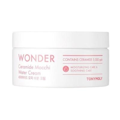 TONYMOLY Wonder Ceramide Mochi Water Cream – Korean Moisturizer for Dry & Sensitive Skin, Ceramide-Infused Hydrating Face Cream, 300ml