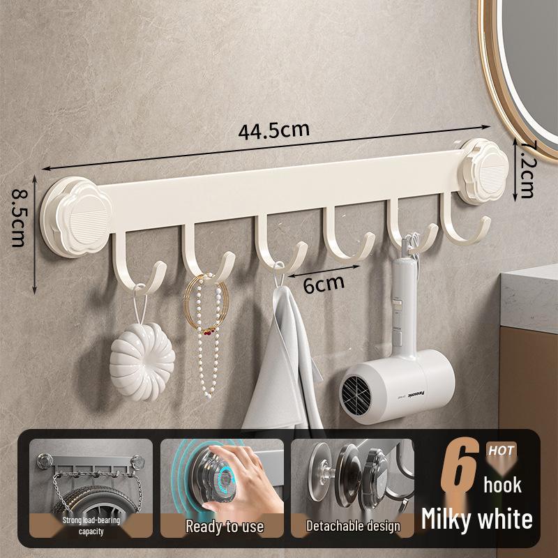 

Вращающийся крючок на присоске с сильным всасыванием - Самоклеящийся, без сверления, для кухни и ванной комнаты