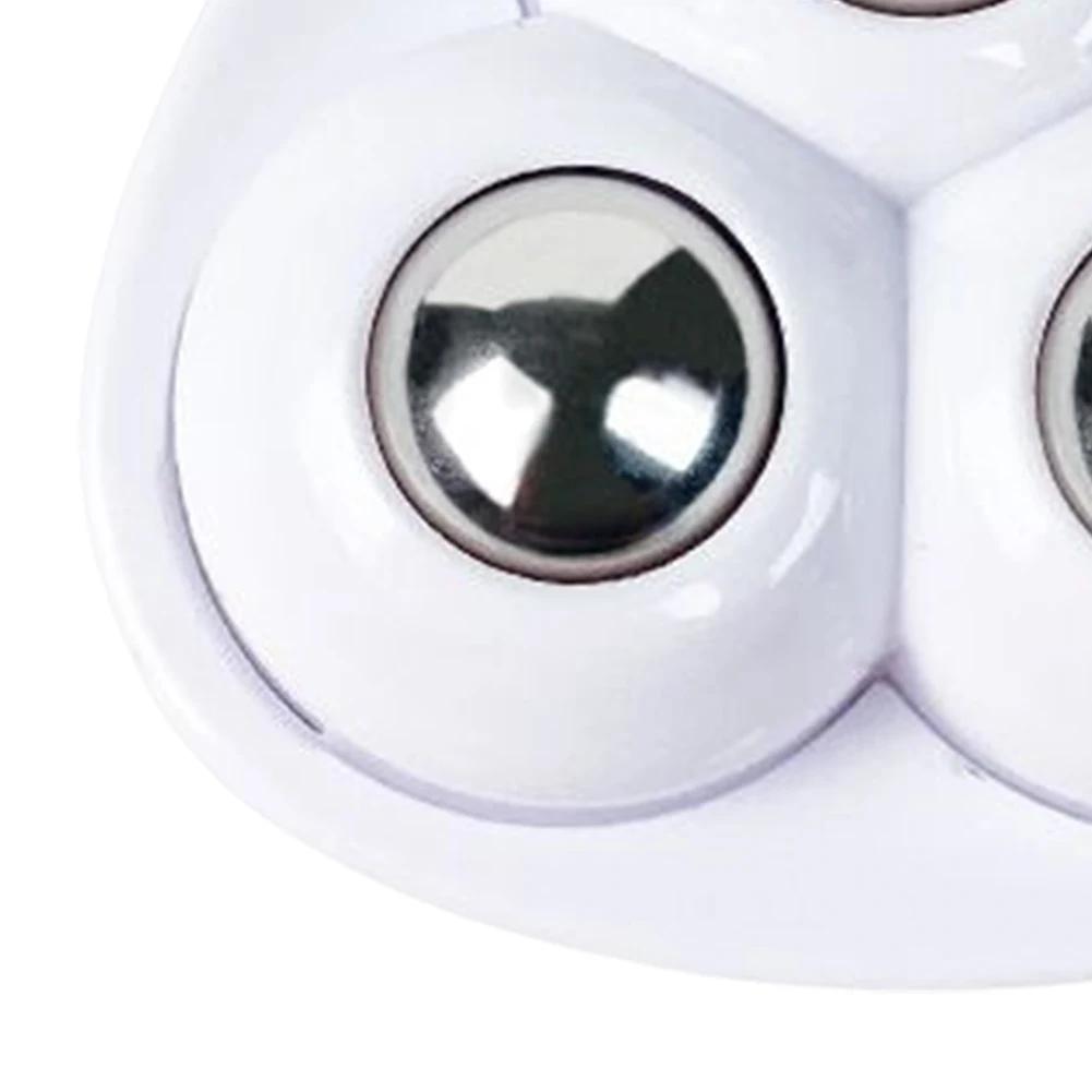 4 Pezzi Ruote Girevoli a Puleggia Universali Autoadesive Silenziose con 4 Sfere a Palla Per Mobili Scatole Portaoggetti Comodini Accessori per lo Spostamento