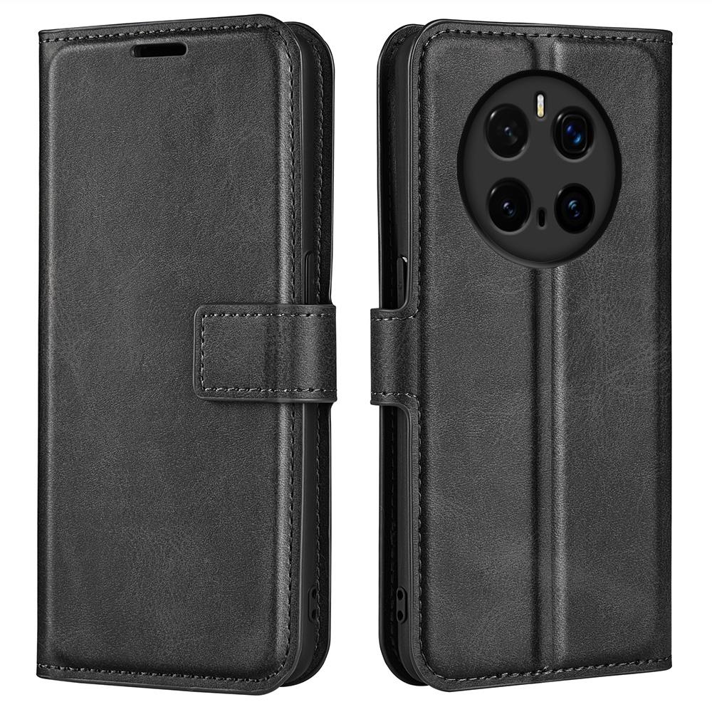 For Honor Magic7 Pro 5G Stand Case Anti-Scratch Calf Texture Leather Phone Cover A