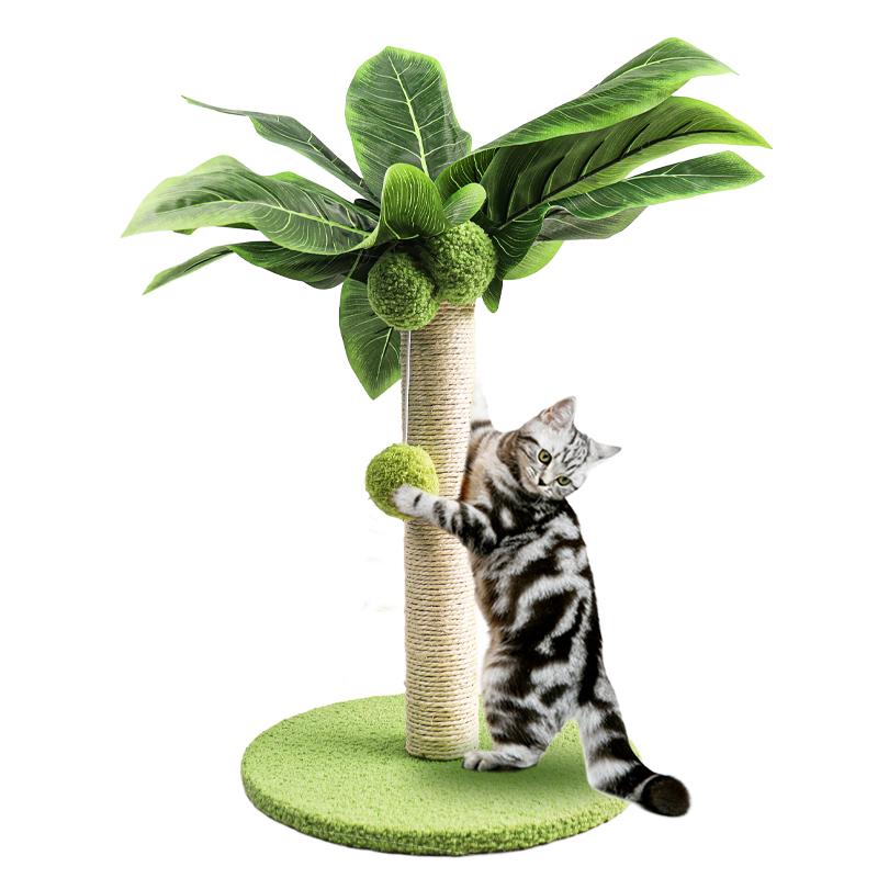 Pet Cat Toy Funny Cat Stick Balls Durable Sisal Scratching Board Cat Supplies Cat Grab Column Interactive Toy Climbing Post 2025