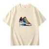 Summer Best Selling Men's 100% Cotton T Shirt Loose Fit Casual Round Neck Short Sleeved T Shirt with Printed Pattern