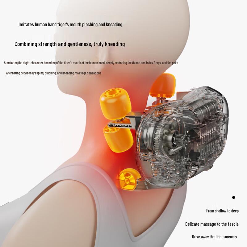 AUX Smart Heated Back and Neck Massage Cushion CN plug (adapter included)