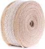 Multi Purpose Burlap Hessian Ribbon With Lace Detail Multi Purpose Uses Decor Natural Burlap Wedding