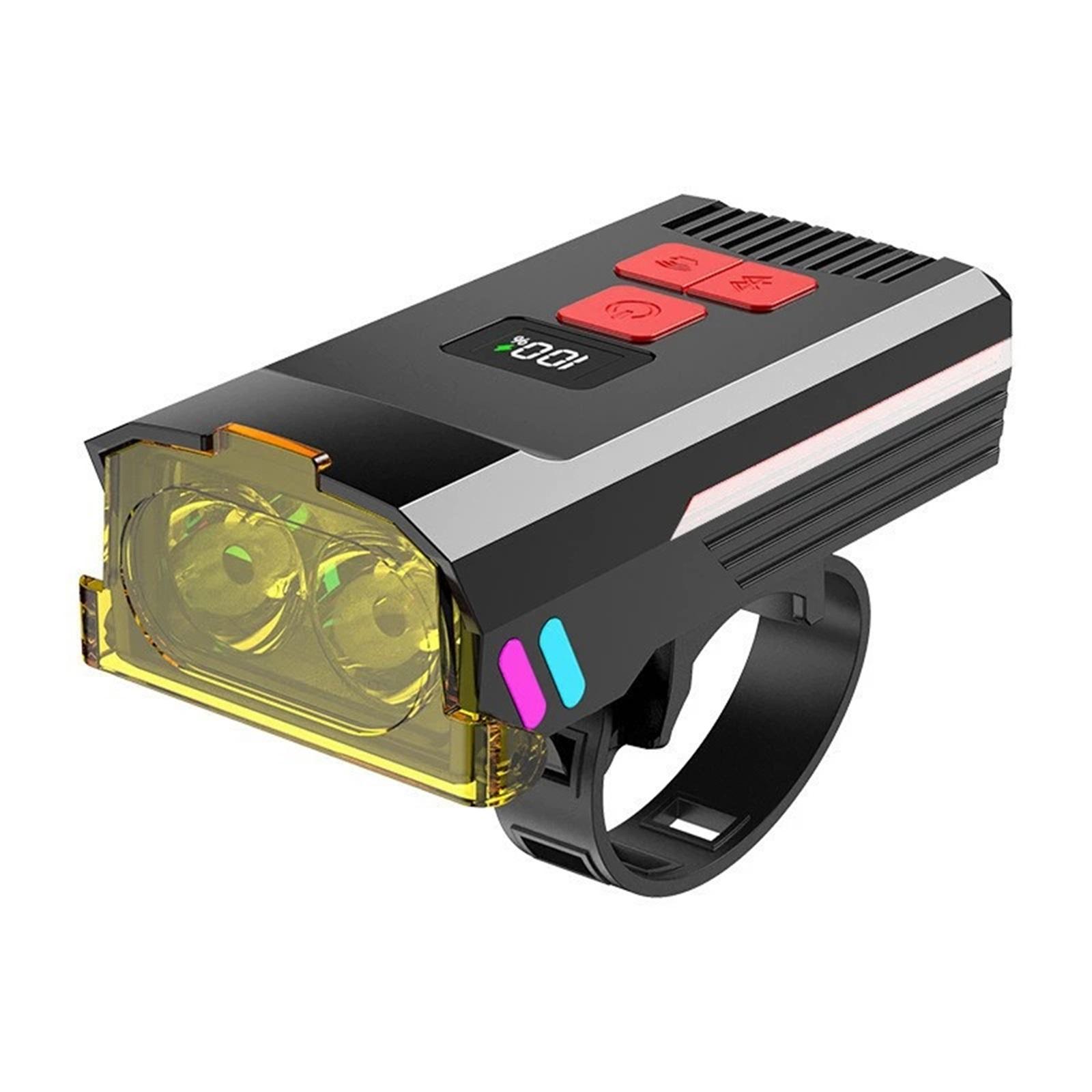 

Велофары для ночной езды, Супер 360° вращающаяся 10000 люмен Велосипедная фара, 1200 люмен Больший широкоугольный 3000 мАч Фары передняя и задняя One Size