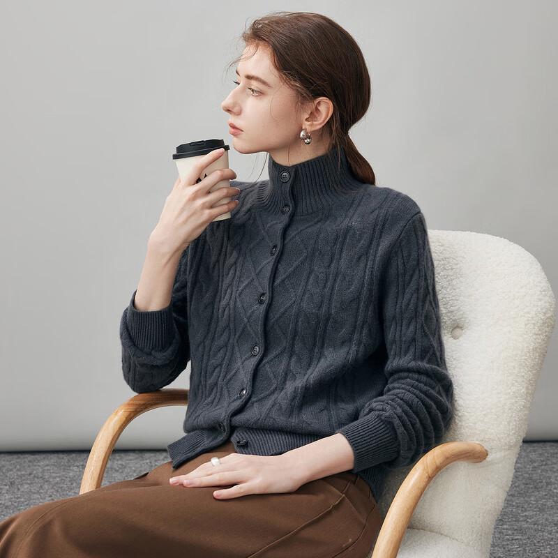 

Kemon Boca Women s Thickened Pure Cashmere Mock Neck Sweater XL