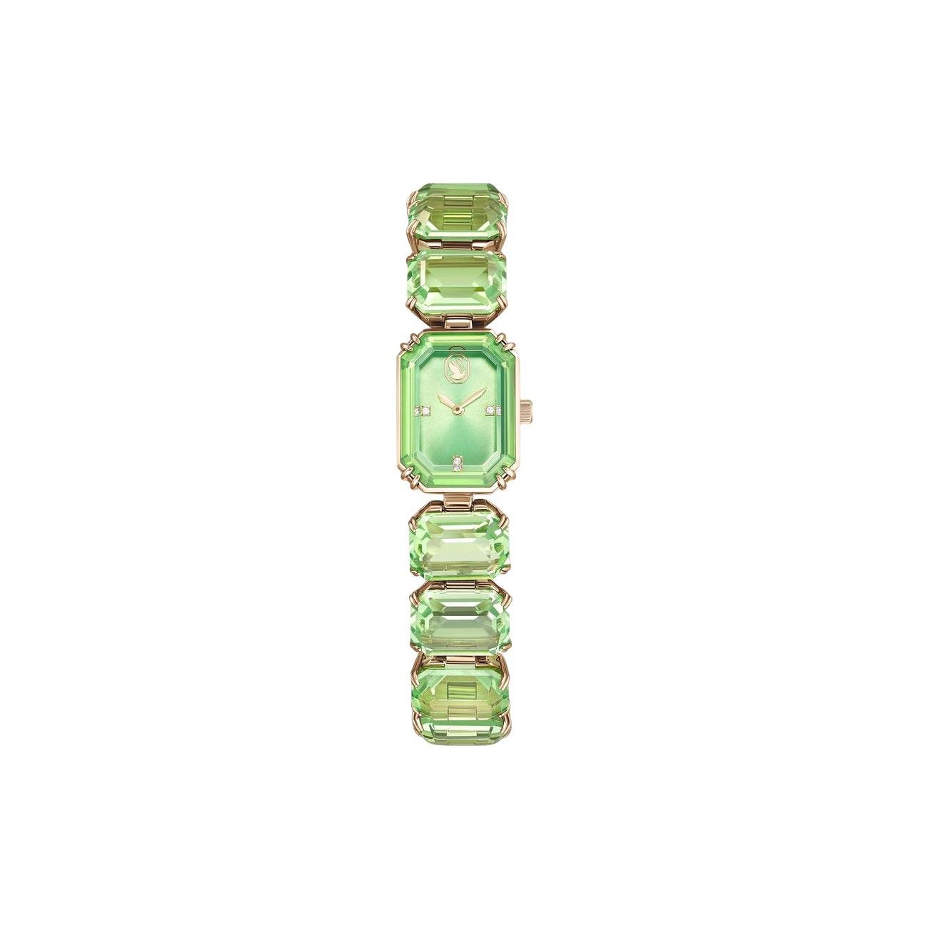 Photos - Wrist Watch Swarovski Uptown Watch Quartz Movement Metal Strap 23Mm Green Dial 50M Water Resistant Women watches 5630834 Green Dial 