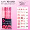 6Colors/Set DIY Album Card Acrylic Painting Brush 1.0mm Tip Color Graffiti Pen Marker Pen