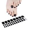 Lighting Gel Nail Art Sticker Foot Sticker Semi-cured Nail Polish Glue Toe Nail Art Sticker 32 Toe Nail Sticker