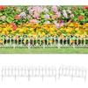 Lawn Edging - VIDAXL - 17x - Durable PP - Length 10 Meters - White