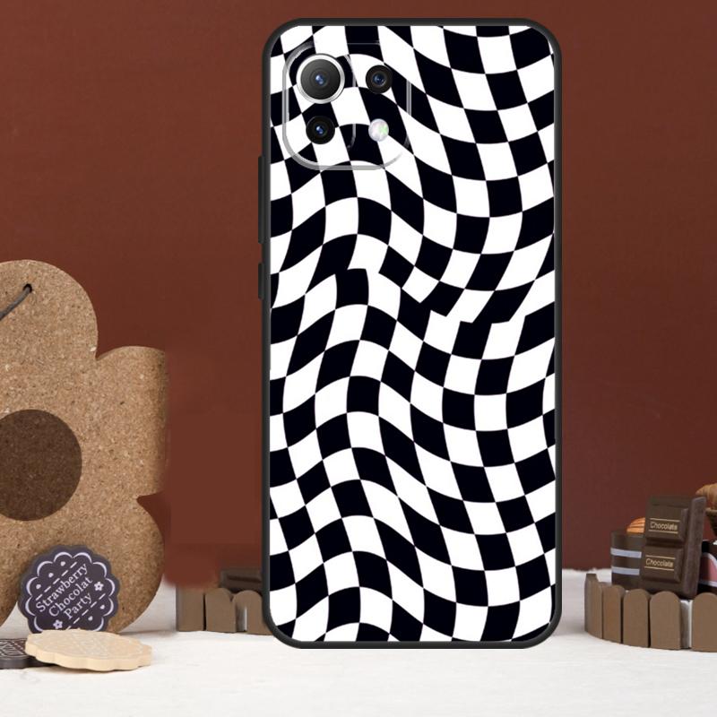 Crazy Checkered Case For Xiaomi 14 15 Ultra 15T 14T 13T 17 Pro Max POCO X7 Pro X5 X6 F5 F6 F7 F8 Ultra Cover