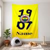 Fenerbahce SK (5) Personalisierbare Namens-Dekorations-Wandteppich, ideale Wahl für die Wanddekoration in Schlafzimmern, Wohnzimmern, Studentenwohnheimen und Zuhause