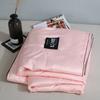 Luxury Emulation Silk Quilted Quilt Queen High End Spring Summer Satin Quilts Mechanical Wash Soft Comfortable Thin Comforter