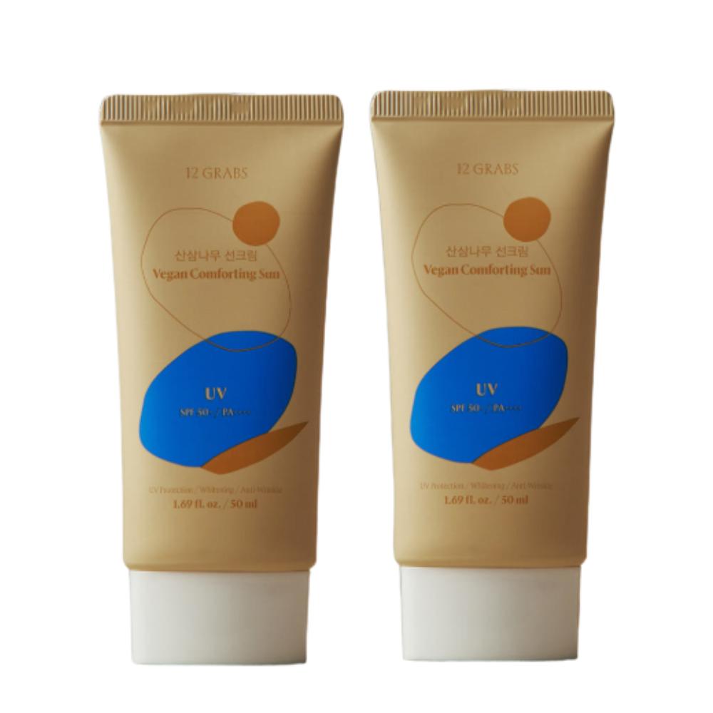 

Twelve Grapes Sansam Tree Vegan Sunscreen SPF50+ 50ml (2-Pack)