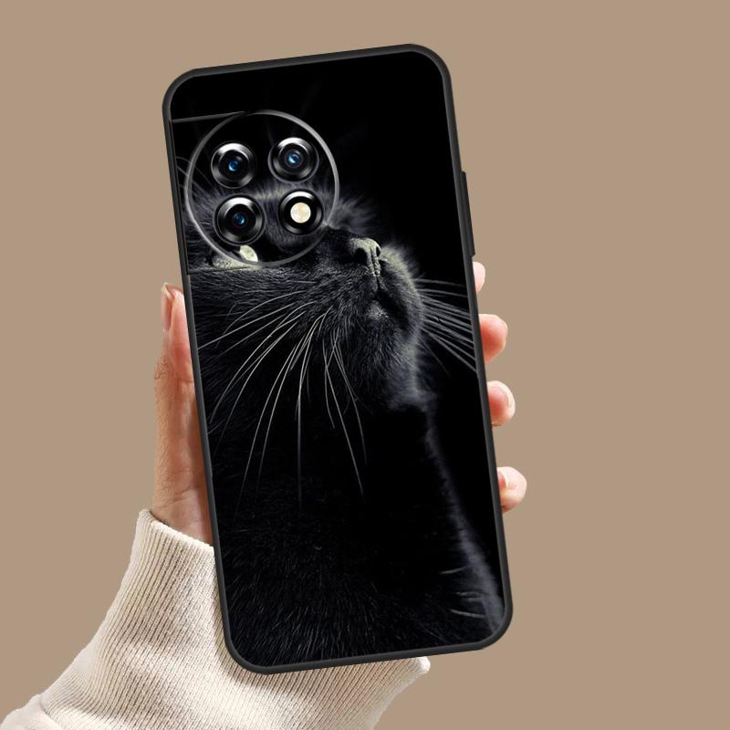 Black Cat Staring Eyes Case For OnePlus Nord 5 CE 3 4 Lite N20 N30 OnePlus 15 13 12 11 8 9 10 Pro 10T 13T 13R Cover