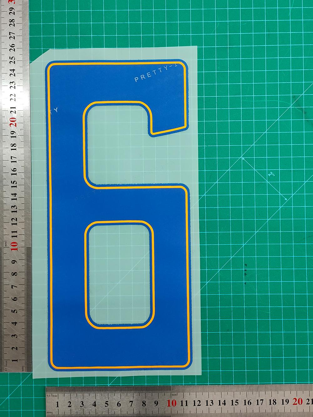 Boca Juniors 26-27 Occasion Collection: Adult A+ Jersey Number & Letters Heat Transfer Patch.