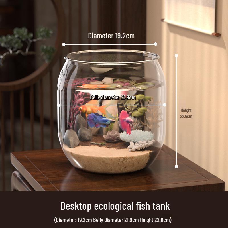 

Прочный Эко Стеклянный Аквариум для Золотых Рыбок и Черепах – Идеально подходит для Гостиной или Офиса