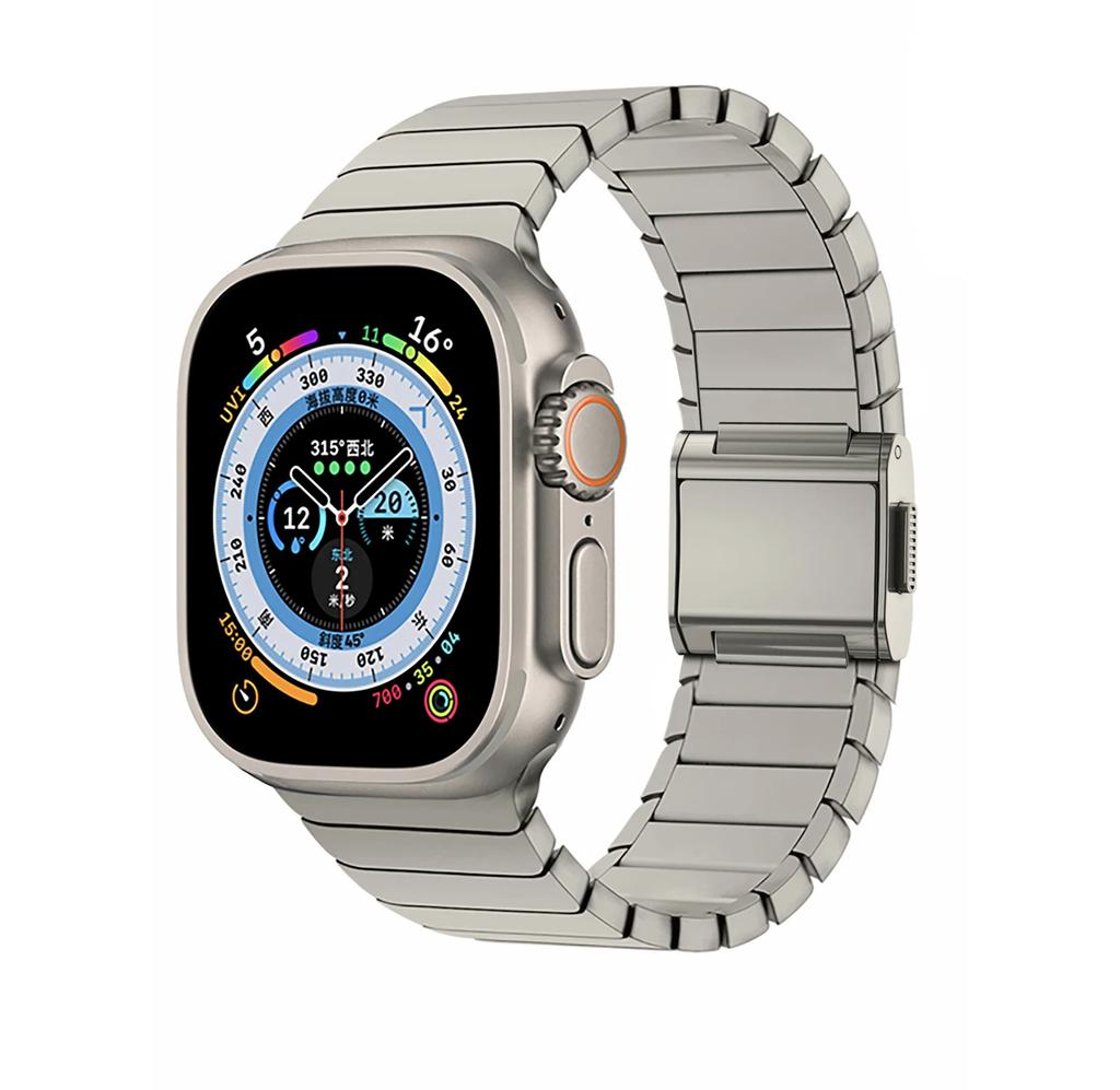 Titanium Metal Strap for Apple Watch Ultra 3 2 49mm 46mm 45mm 44mm Magnetic Buckle Wristband iWatch 11 10 9 8 7 6 5 4 SE 3 Band