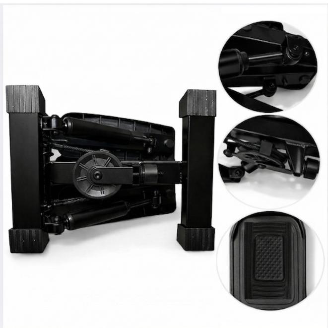Stepper Multifunctional Trainer Chair Crunches Resistance Bands Adjustment Foldable Flexara