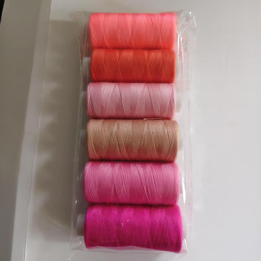 36-Color Polyester DIY Sewing Thread Set - 400 Yards with Bobbins