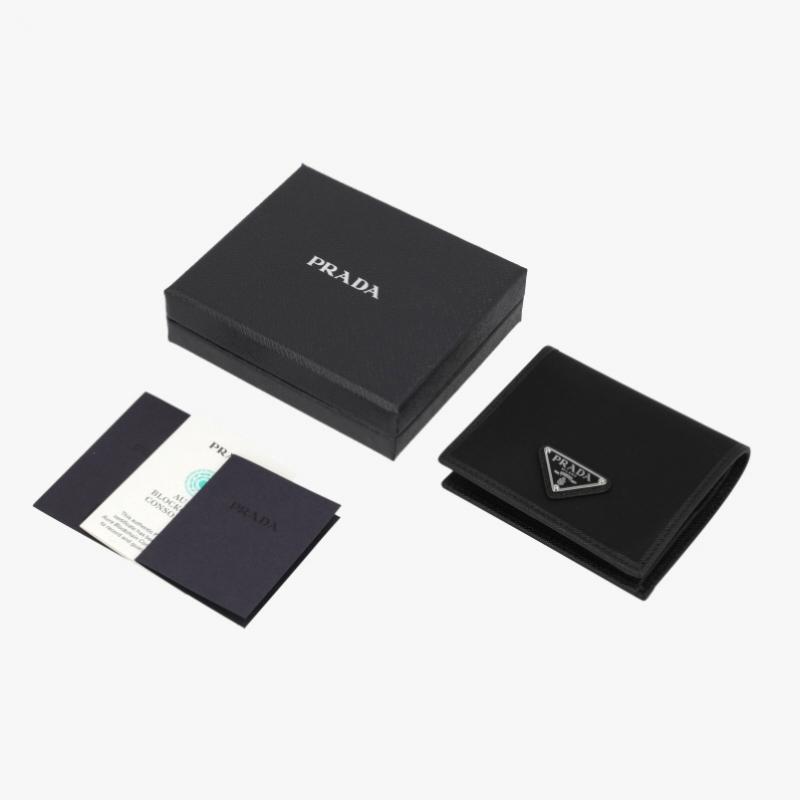 Prada Re Nylon Triangle Logo Wallet 2mo004 2dmh F0002