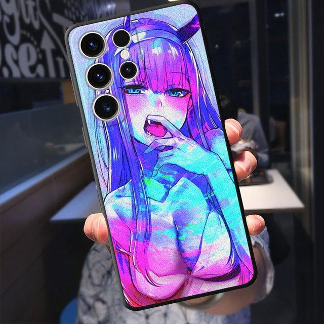 Armor Luxury Tpu Soft Phone Case For Samsung Galaxy S20 Fe S21 S10 S9 S22 Plus S23 Ultra 5g S8 S7 S10e Cartoon Zero Two Cover