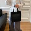 Simple handbag popular casual solid color tote bag summer new trend fashion large capacity handbag