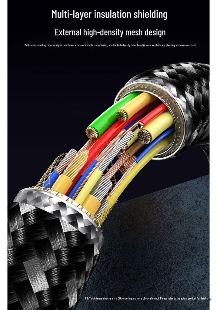 USB5 16K C-to-C Cable: Dual-Head 80G Data, PD240W Fast Charge, USB4 Compatible