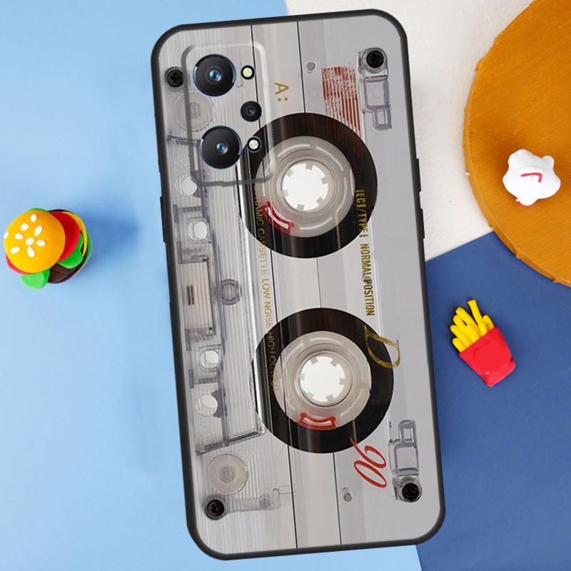 Cassette Tape For Realme GT7 Pro GT 6T 6 5 C67 C61 C55 C53 C51 C21Y C25S C75 10 11 12 13 14 Pro Plus Case