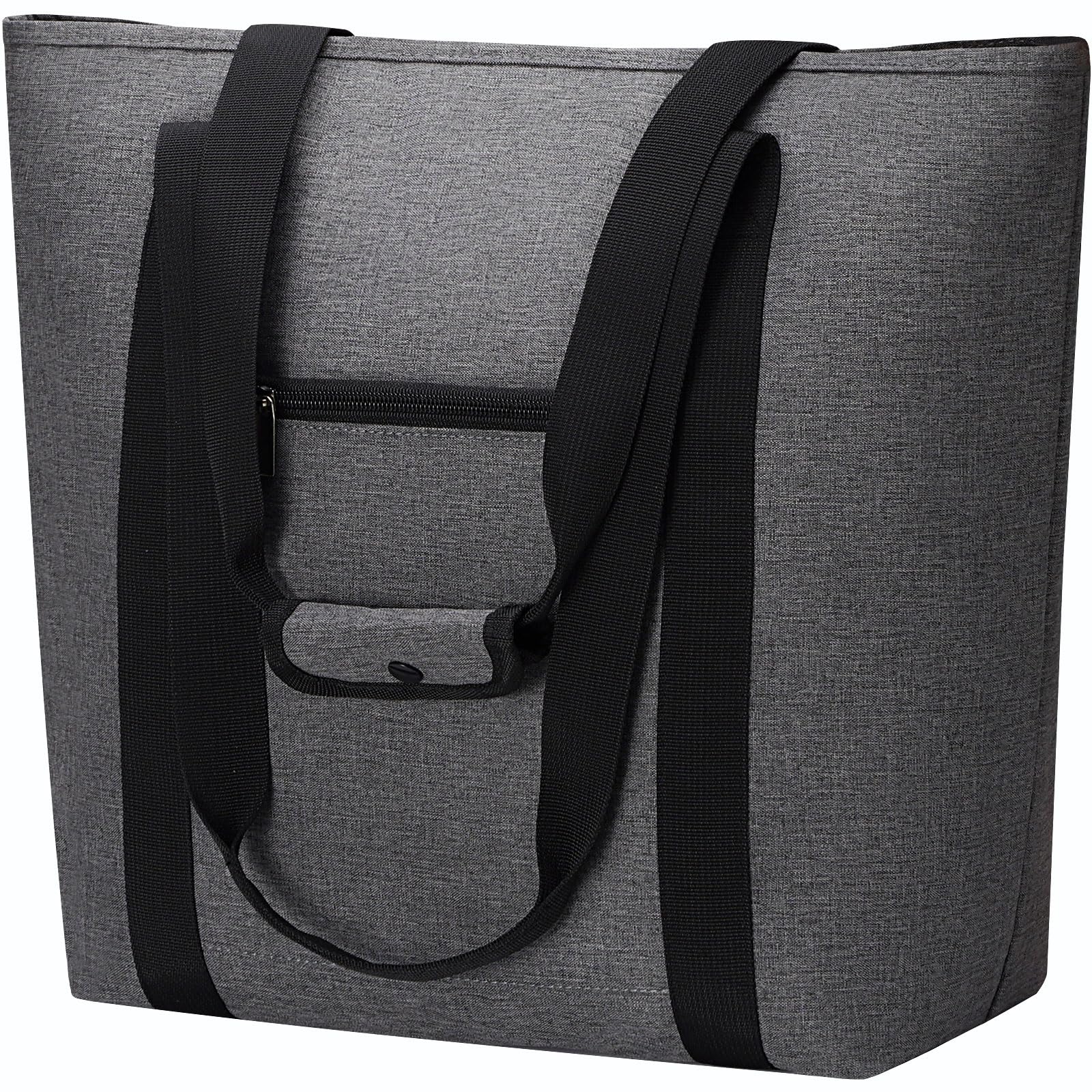 

ASXSONN Insulated Lunch Bag, Large Capacity, Foldable, Zippered, Can be Carried by Hand or Over the Shoulder, Unisex, Holds A4 Size, Perfect for