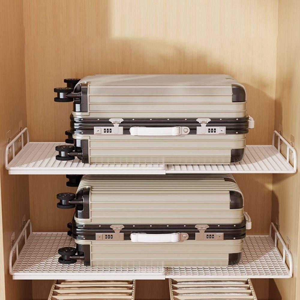 Adjustable Expandable Cabinet Sorting Board No-Drill Telescopic Closet Shelf  DIY