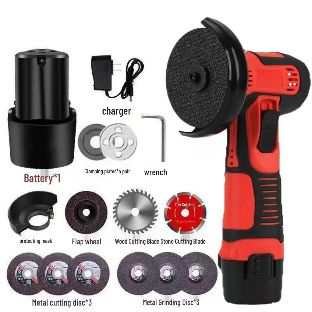 Compact Multifunctional Lithium Battery Mini Angle Grinder and Polisher