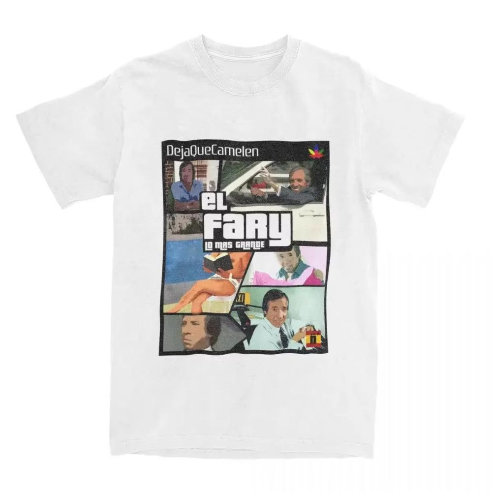 Street Fashion Tshirt El Fary Tshirt Spanish Casual Tshirt Adult Beach Y2K Basic Casual Shortsleeved Clothing Women Clothing S