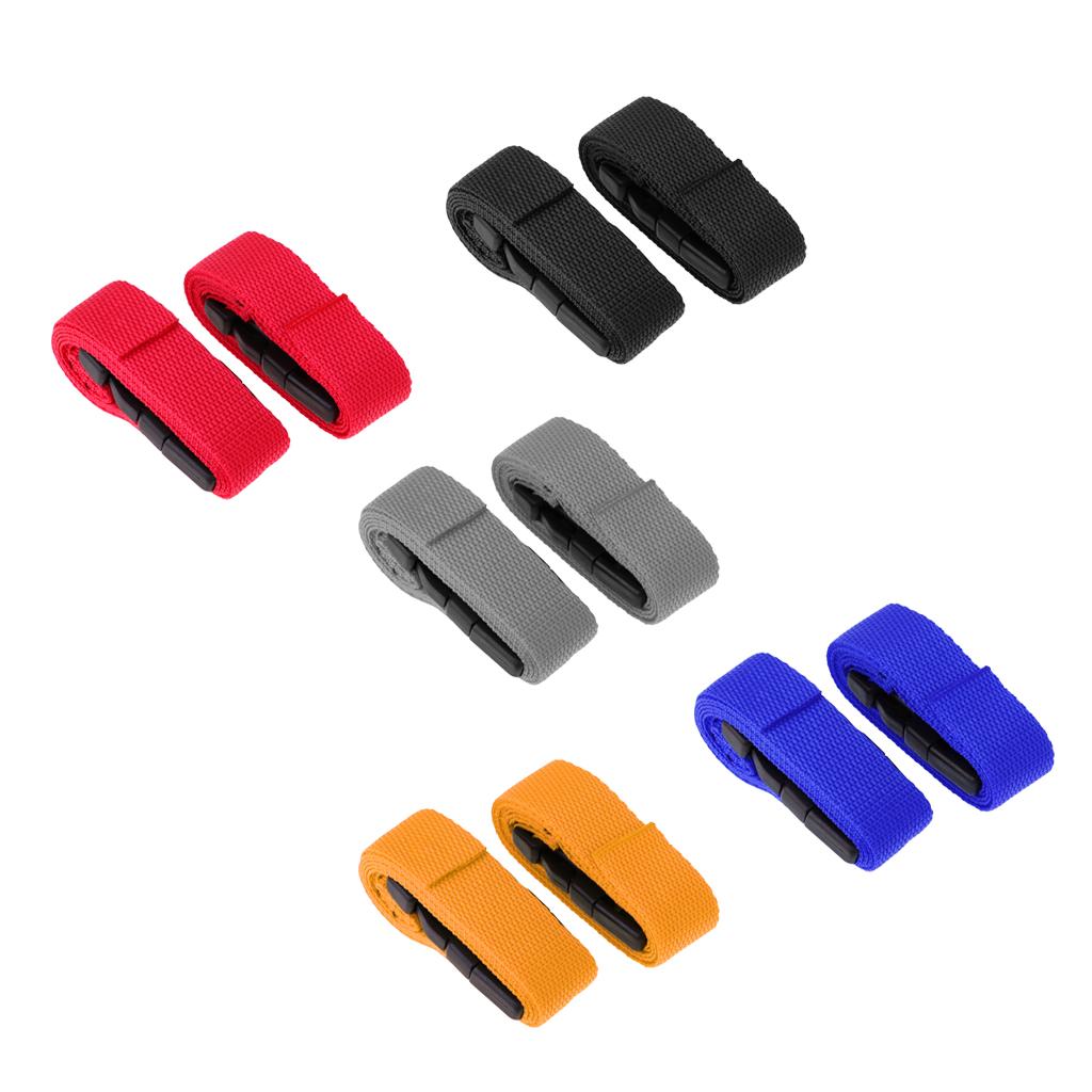 1pair 39.4 Inch* 1 Inch Golf Bag Cart Trolley Webbing Strap Quick Release Strap