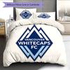 Vancouver Whitecaps FC Pattern Bedding Home Decoration Birthday Gift (1 * Duvet Cover + 2 * Pillowcase, Without Core)