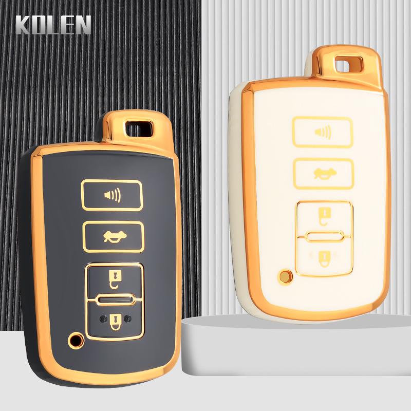 New Tpu Car Remote Key Case Cover Shell For Toyota Corolla Camry Rav4 Highlander Auris Chr Avalon Land Cruiser Fob Accessories